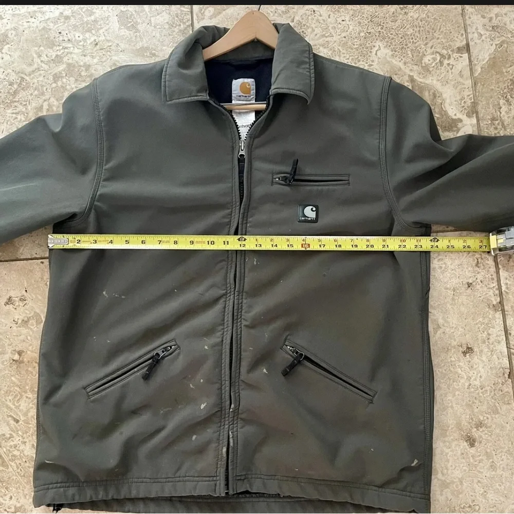 SIZE Large Tall‎ Carhartt J192 Soft-Shell Detroit Utility Jacket Olive